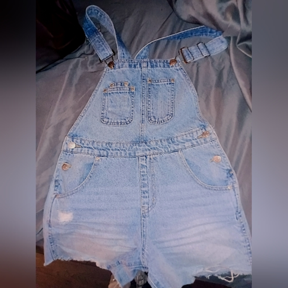 Light Blue Denim Overalls